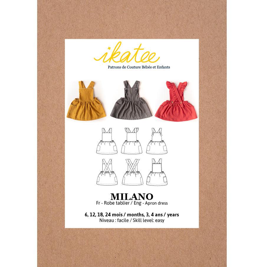 Ikatee-Milano Apron Dress Pattern-sewing pattern - kids-gather here online