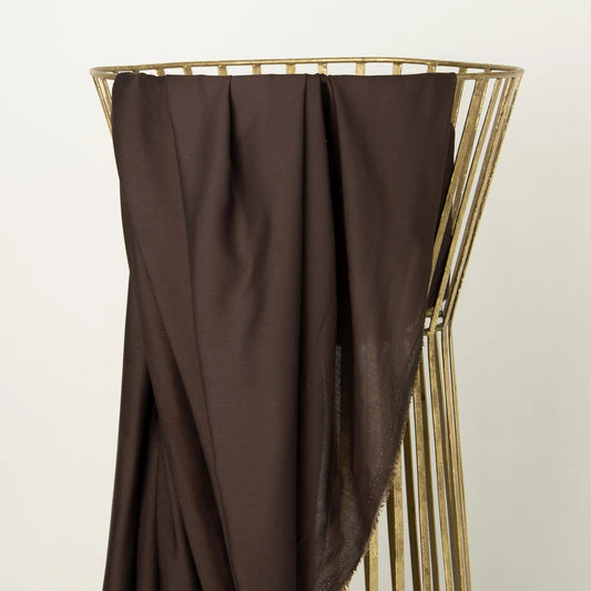Atelier Brunette-Modal Viscose Oat Chocolate-fabric-gather here online