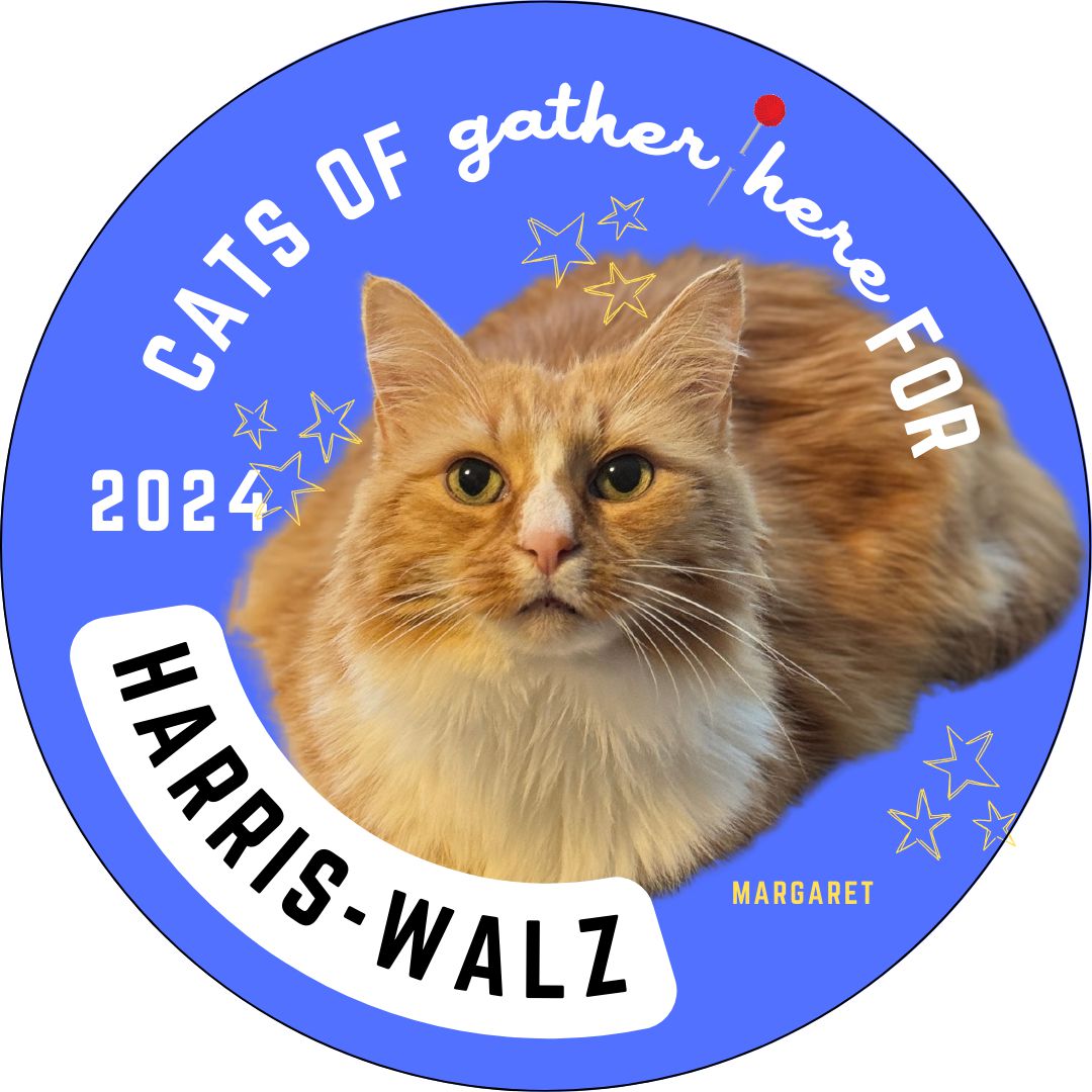 gather here-Cats of gh for Harris-Walz 2024 Sticker Sheet-sticker-gather here online