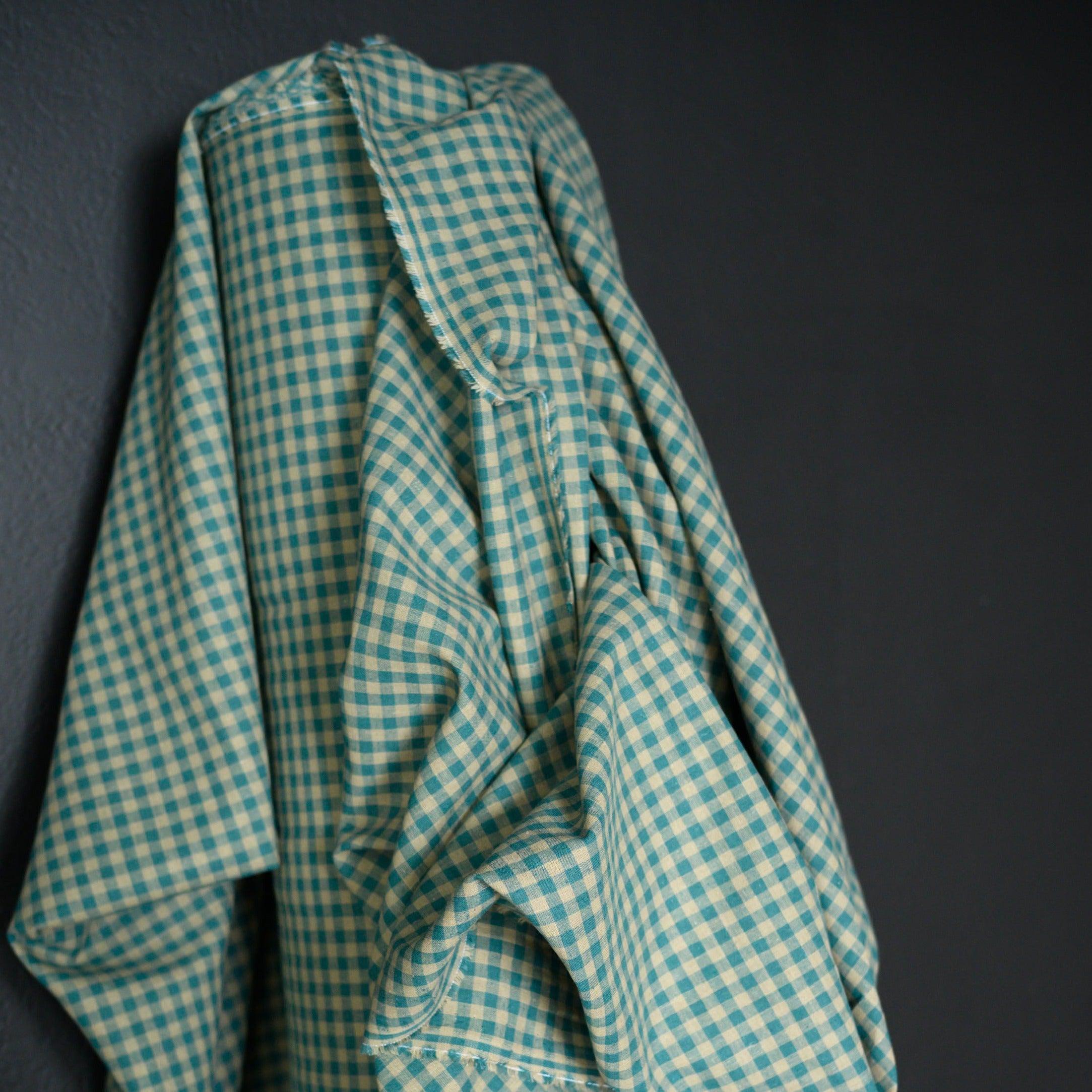 Maria Teal Luminaire Cotton Linen gather here online