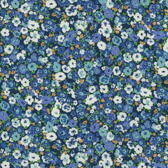 Kokka-Blue Flower Field on Lawn-fabric-gather here online