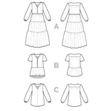 Closet Core Patterns-Nicks Dress & Blouse Pattern-sewing pattern-gather here online