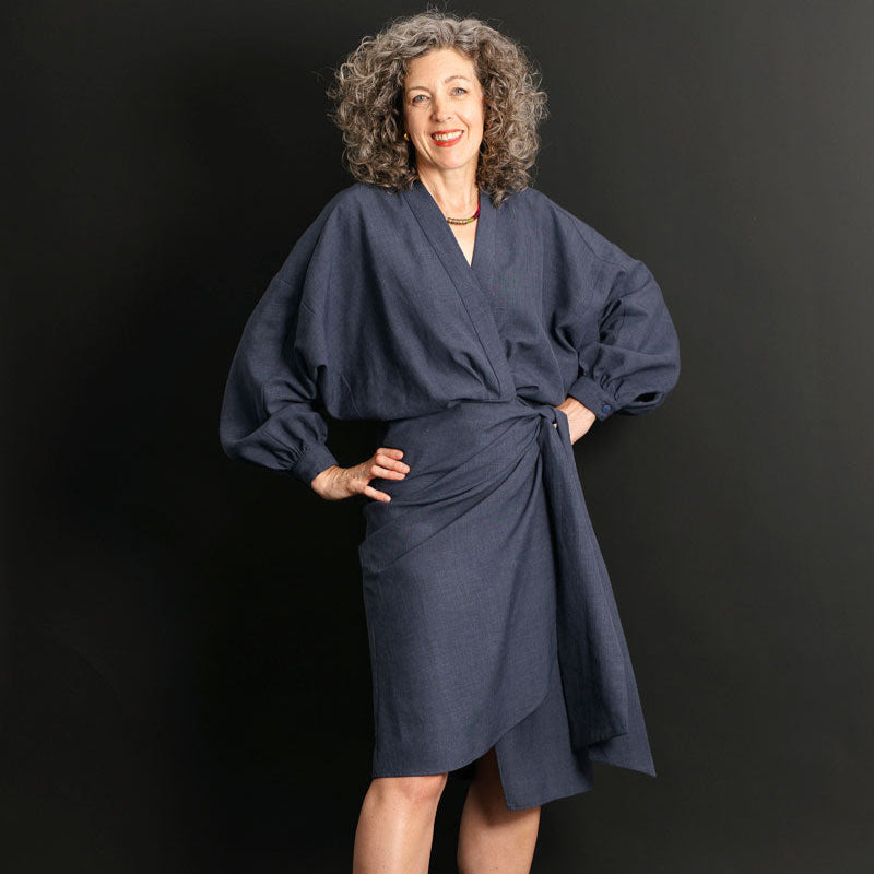Liesl + Co-Copenhagen Wrap Dress Pattern - PDF DOWNLOAD-sewing pattern-gather here online