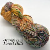 Road Trip Sock Yarn-MBTA Sock Yarn-yarn-Orange Line - Forest Hills-gather here online