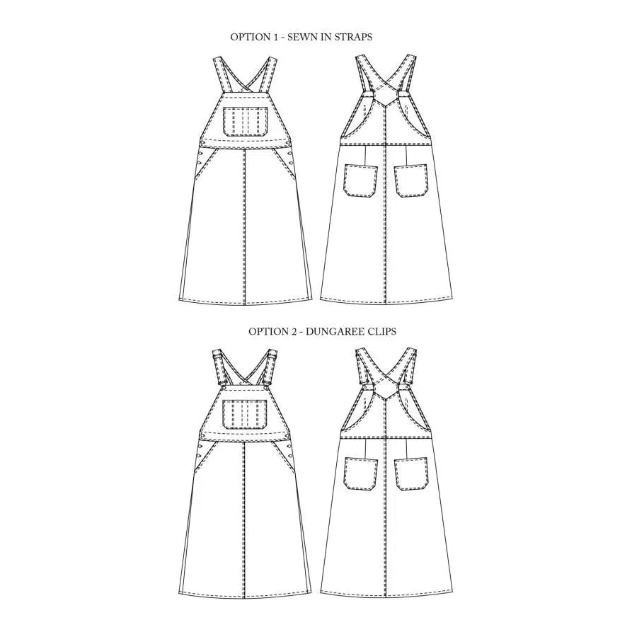 Margo Pinafore Dress Sewing Pattern – gather here online Margo Pinafore Dress Sewing Pattern – gather here online