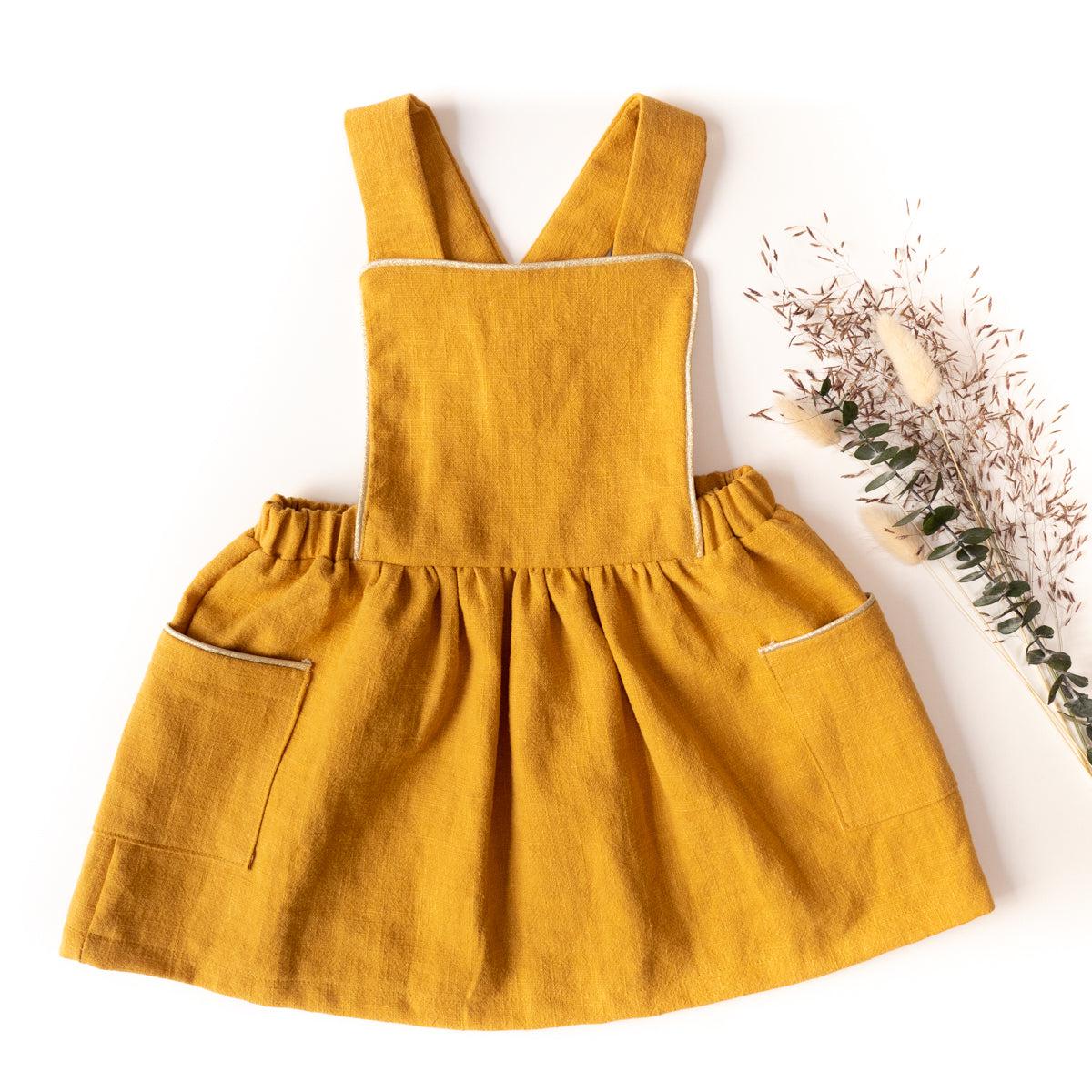 Ikatee-Milano Apron Dress Pattern-sewing pattern - kids-gather here online