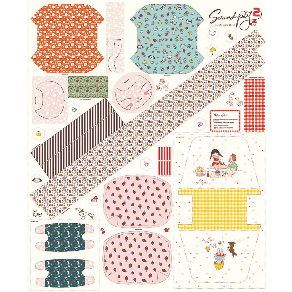Riley Blake Designs-Serendipity 2 Pouch Panel-fabric panel-gather here online