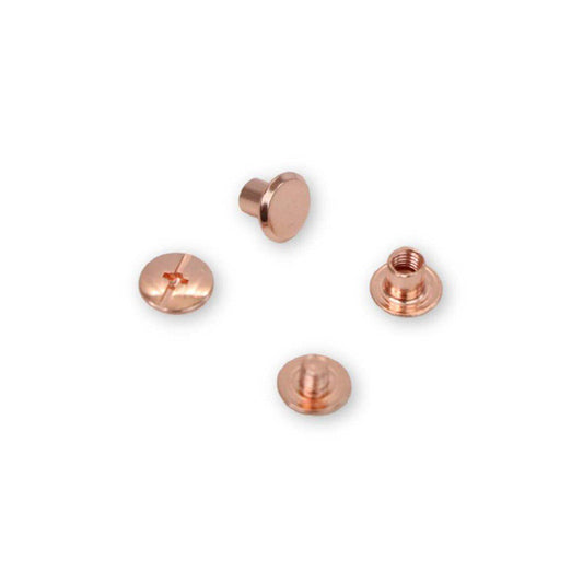 Riley Blake Designs-Small Chicago Screws - Rose Gold-sewing notion-gather here online