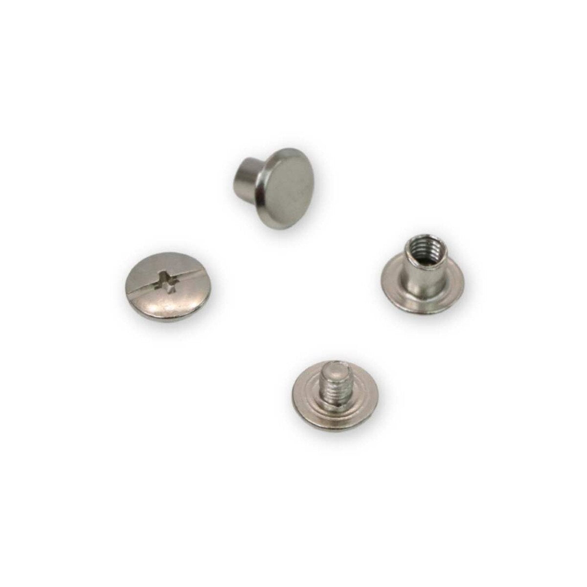 Riley Blake Designs-Small Chicago Screws - Nickel-sewing notion-gather here online