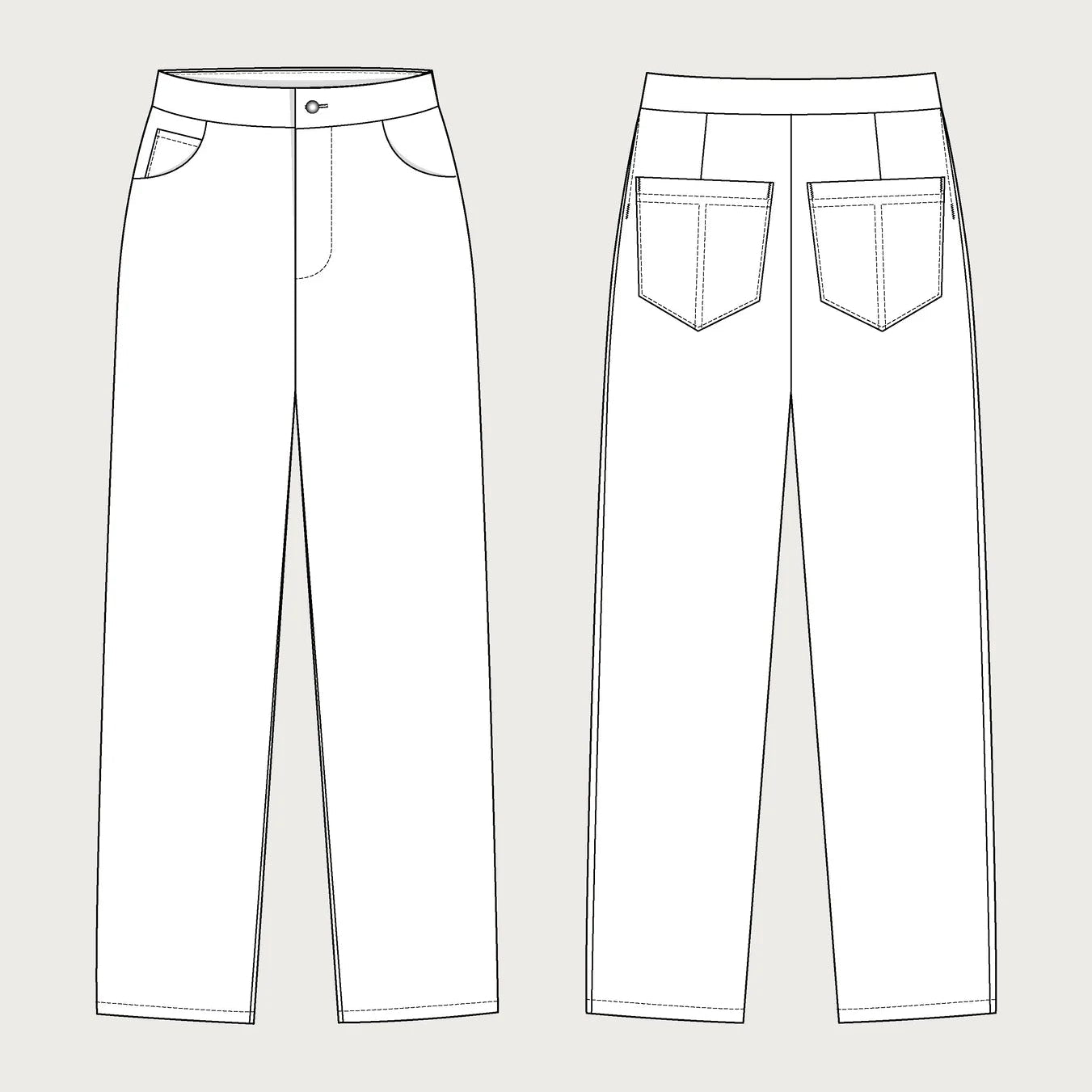 Assembly Line-Wide-Leg Jeans Pattern-sewing pattern-gather here online