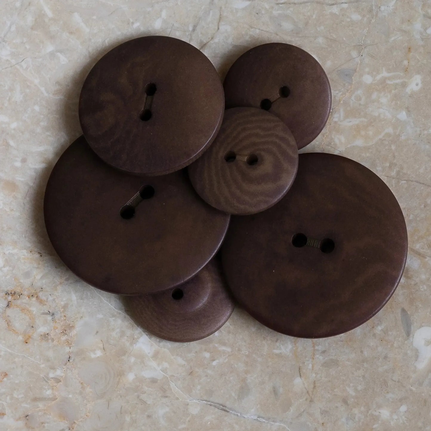 Atelier Brunette-15mm Palm Button (each)-button-Oat Chocolate-gather here online
