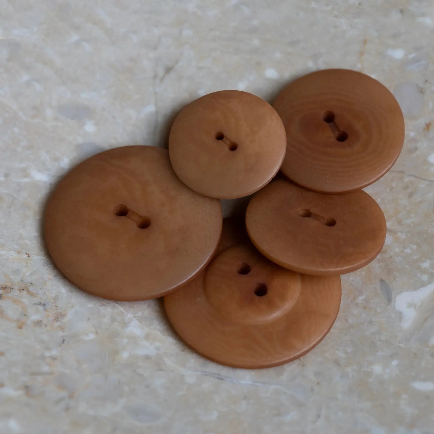 Atelier Brunette-25mm Palm Button (each)-button-Pecan Pie-gather here online