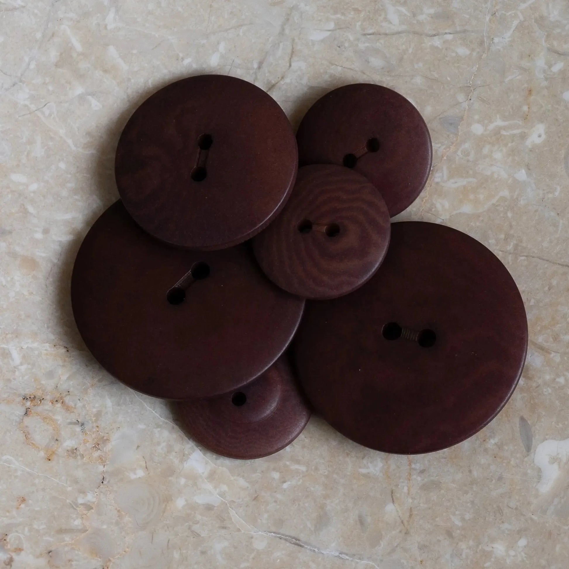 Atelier Brunette-25mm Palm Button (each)-button-Rust/Crispy Brownie-gather here online