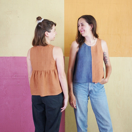 Peplum Split Tank Pattern - PDF DOWNLOAD