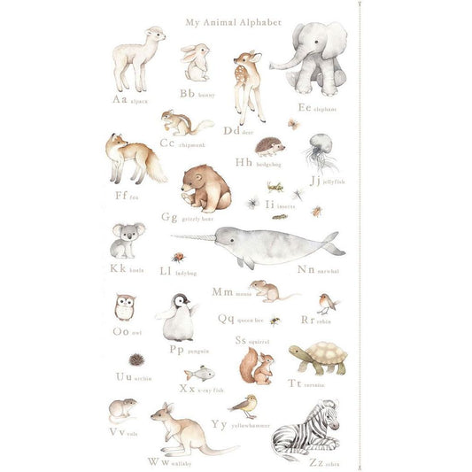 Dear Stella-My Animal Alphabet Panel-fabric panel-gather here online