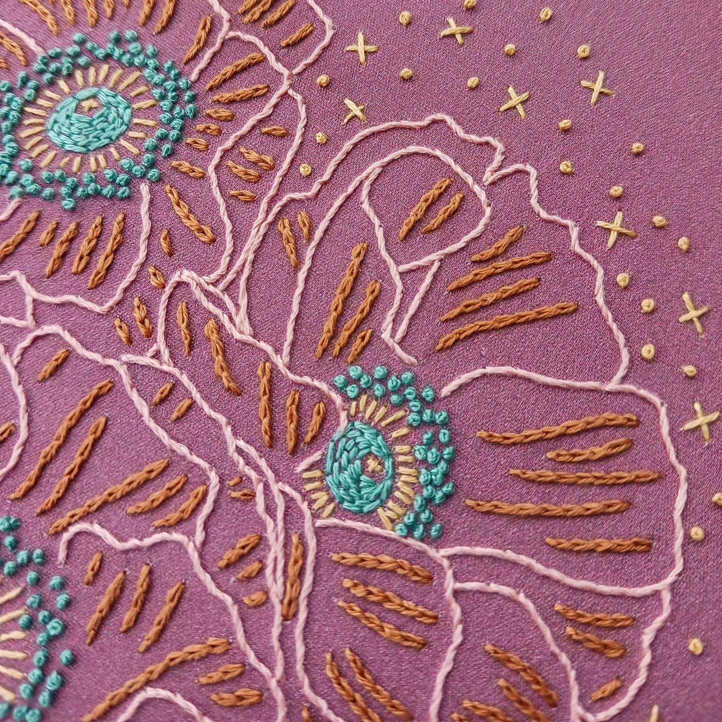 CozyBlue-Cosmic Poppies Embroidery Kit-embroidery kit-gather here online