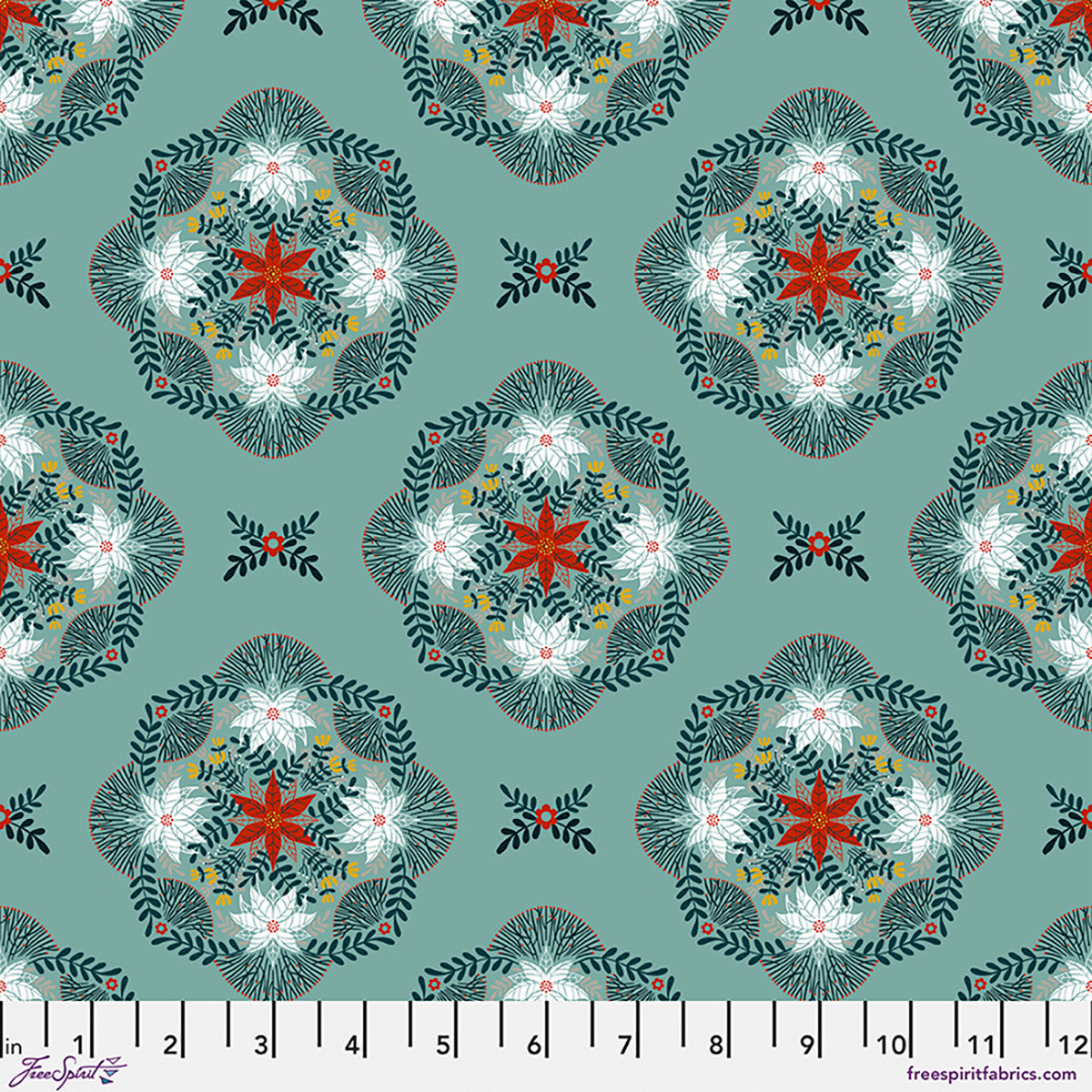 Free Spirit-Flowers in the Thicket Teal-fabric-gather here online