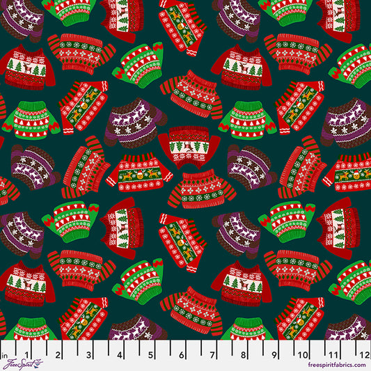 Free Spirit-Holly Sweaters Spruce-fabric-gather here online