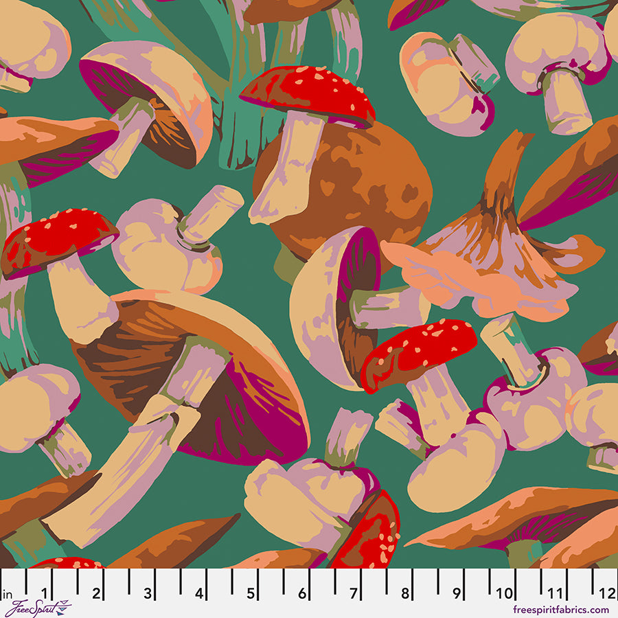 Free Spirit-Mushroom Medley Green-fabric-gather here online