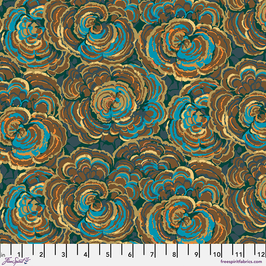 Free Spirit-Turkey Tail Dark Blue-fabric-gather here online