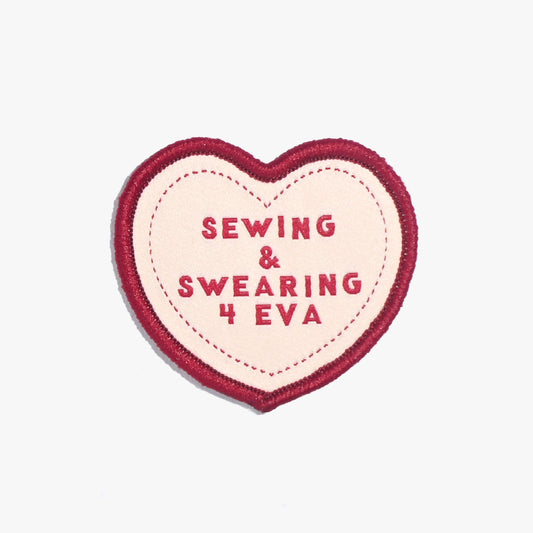 Kylie and The Machine-'Swearing & Sewing 4 Eva' Iron on Patch-notion-gather here online