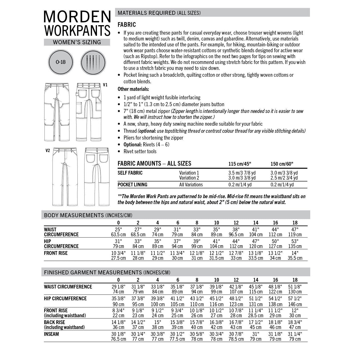 Thread Theory-Morden Work Pants Pattern - PDF DOWNLOAD-sewing pattern-gather here online