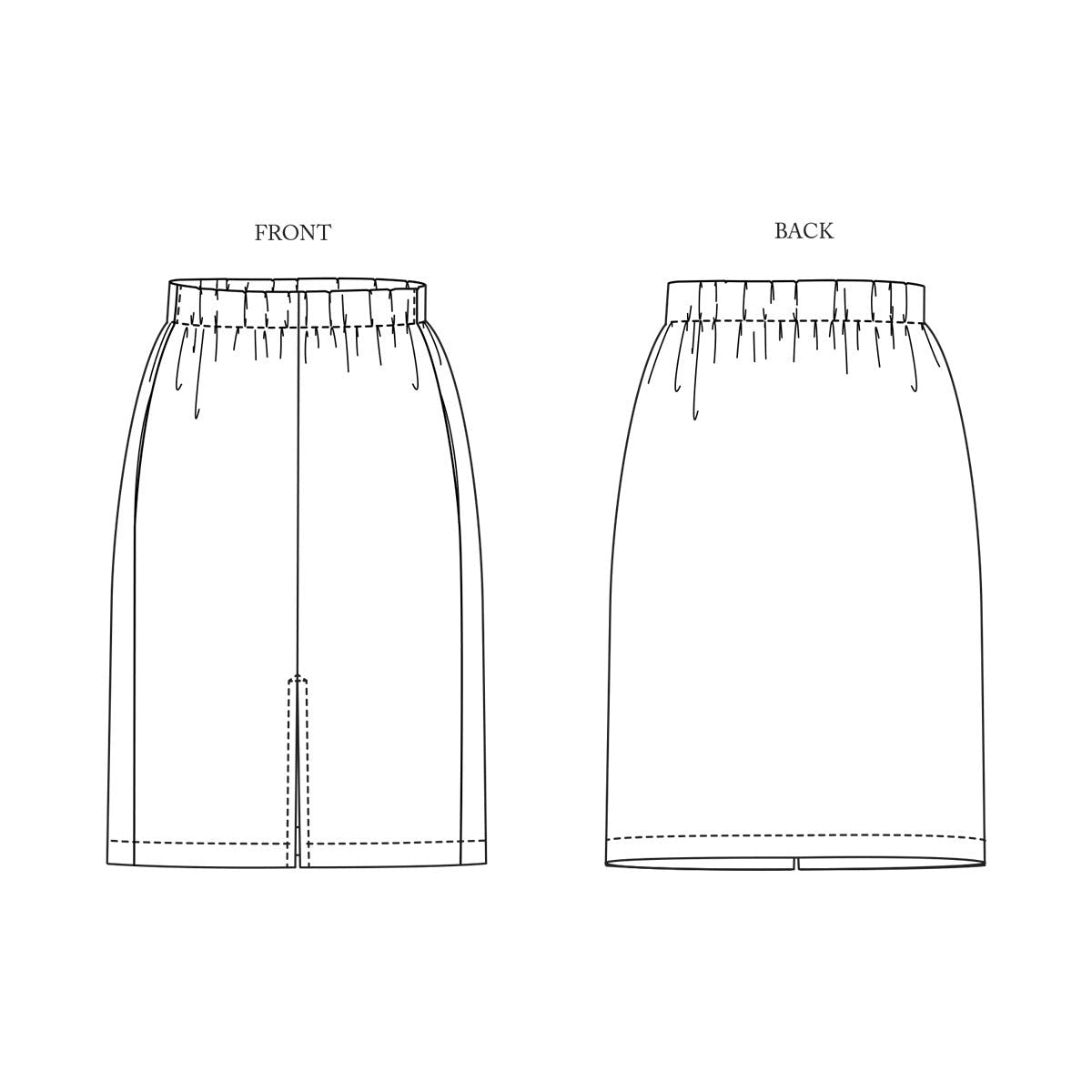 Penna Pencil Skirt Pattern - PDF DOWNLOAD