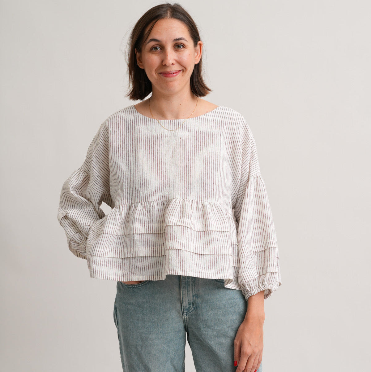 Matchy Matchy Sewing Club-Pintuck Poet Blouse Pattern - PDF DOWNLOAD-sewing pattern-gather here online