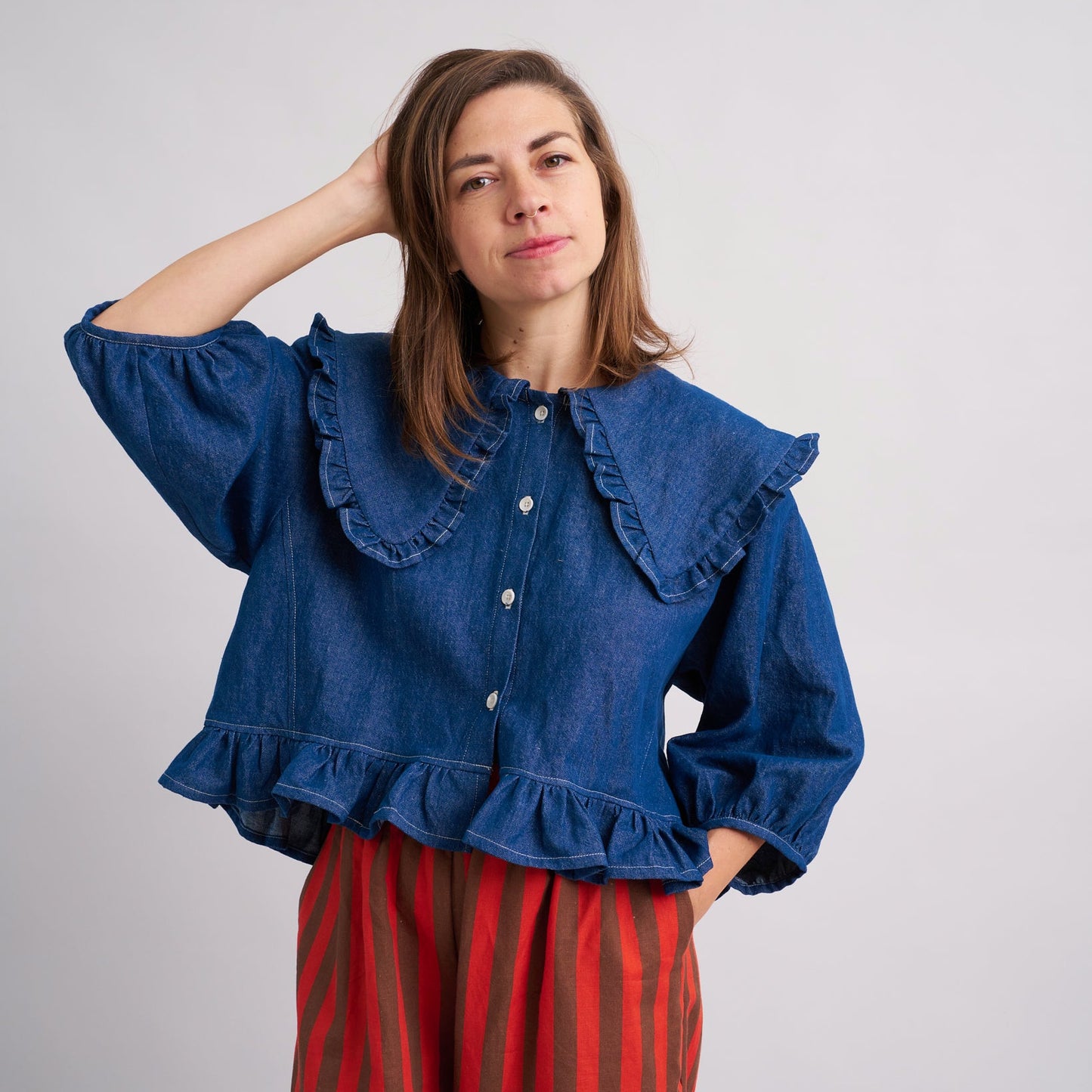 Matchy Matchy Sewing Club-Playdate Blouse Pattern - PDF DOWNLOAD-sewing pattern-gather here online