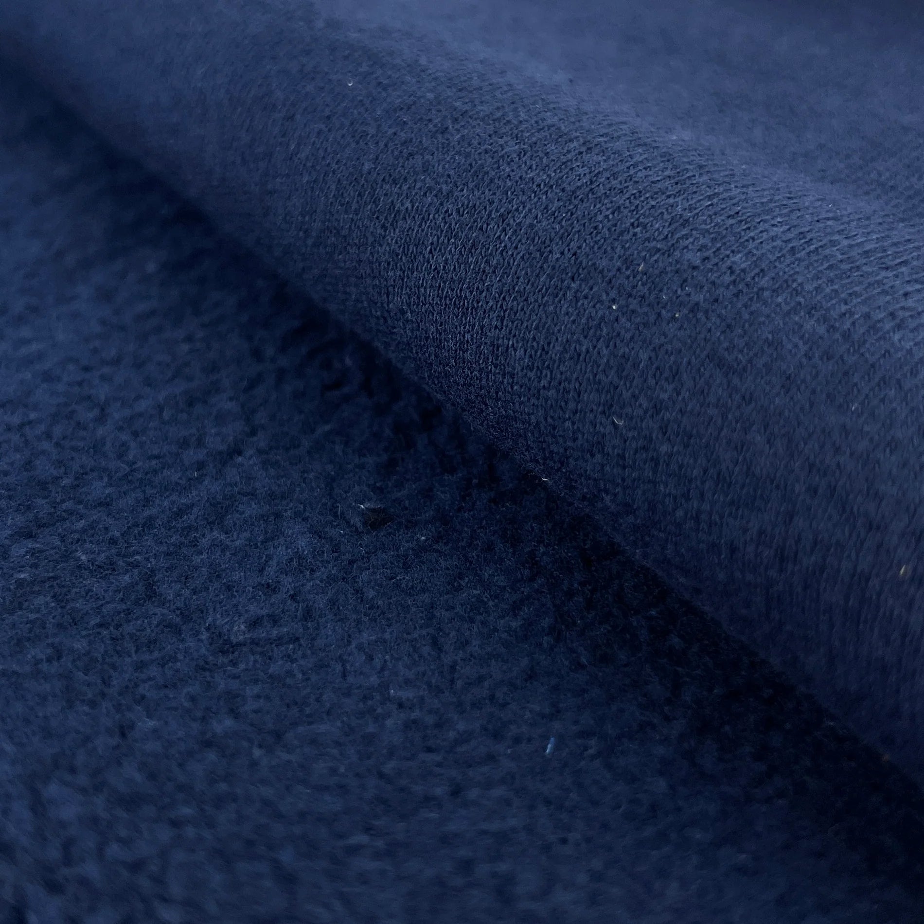 gather here-Premium 12oz Cotton/Poly Sweatshirt Fleece - Navy-fabric-gather here online