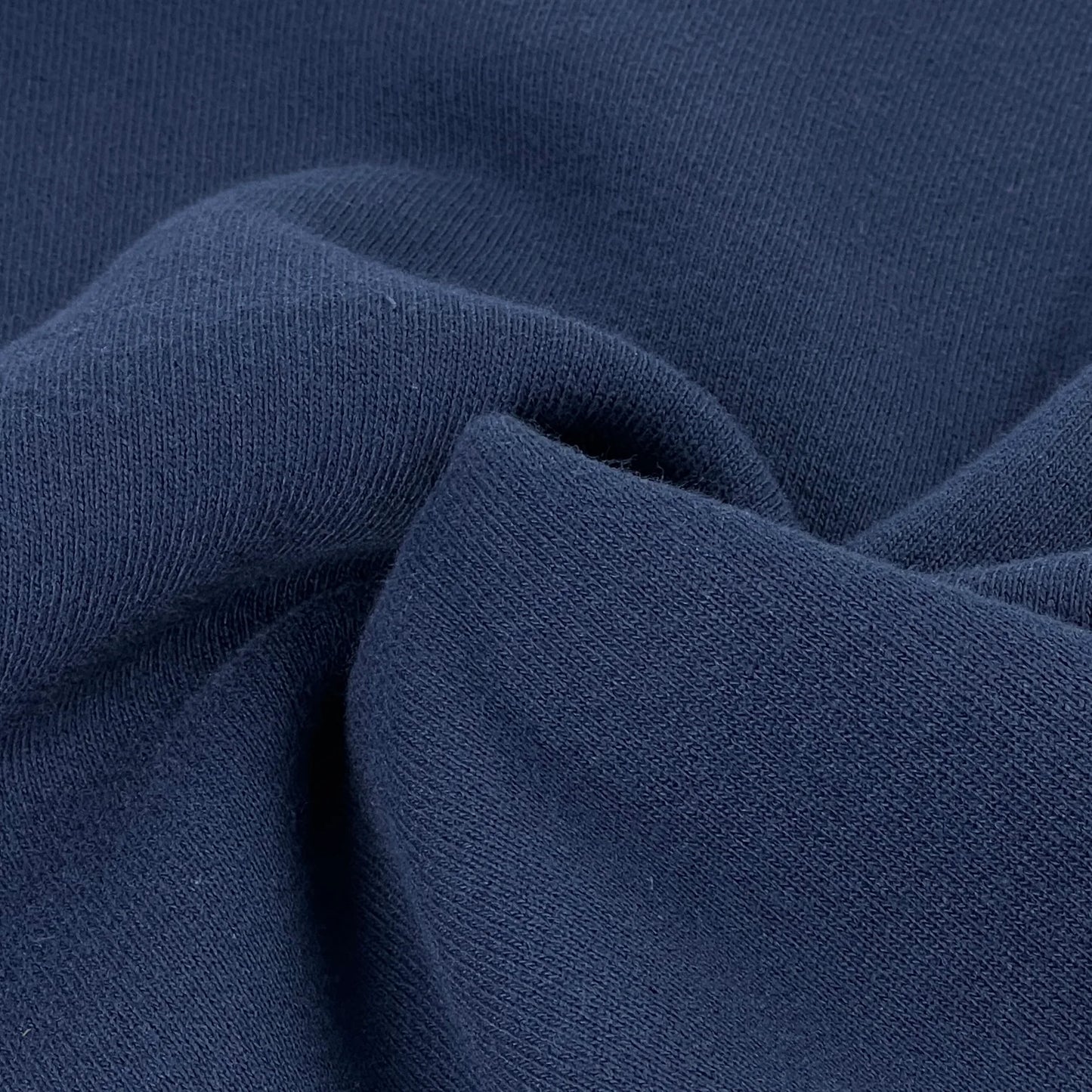 gather here-Premium 12oz Cotton/Poly Sweatshirt Fleece - Navy-fabric-gather here online