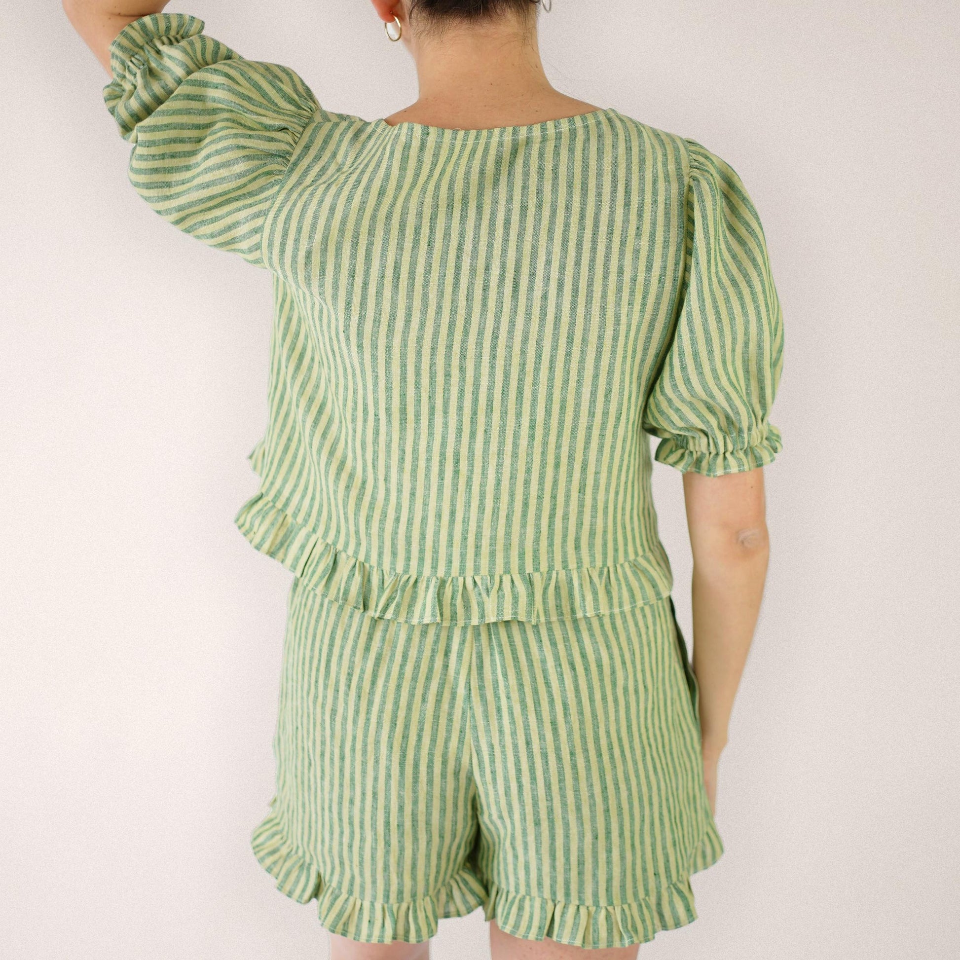 Matchy Matchy Sewing Club-Ruffle Brunch Set Pattern - PDF DOWNLOAD-sewing pattern-gather here online