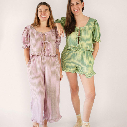 Matchy Matchy Sewing Club-Ruffle Brunch Set Pattern - PDF DOWNLOAD-sewing pattern-gather here online