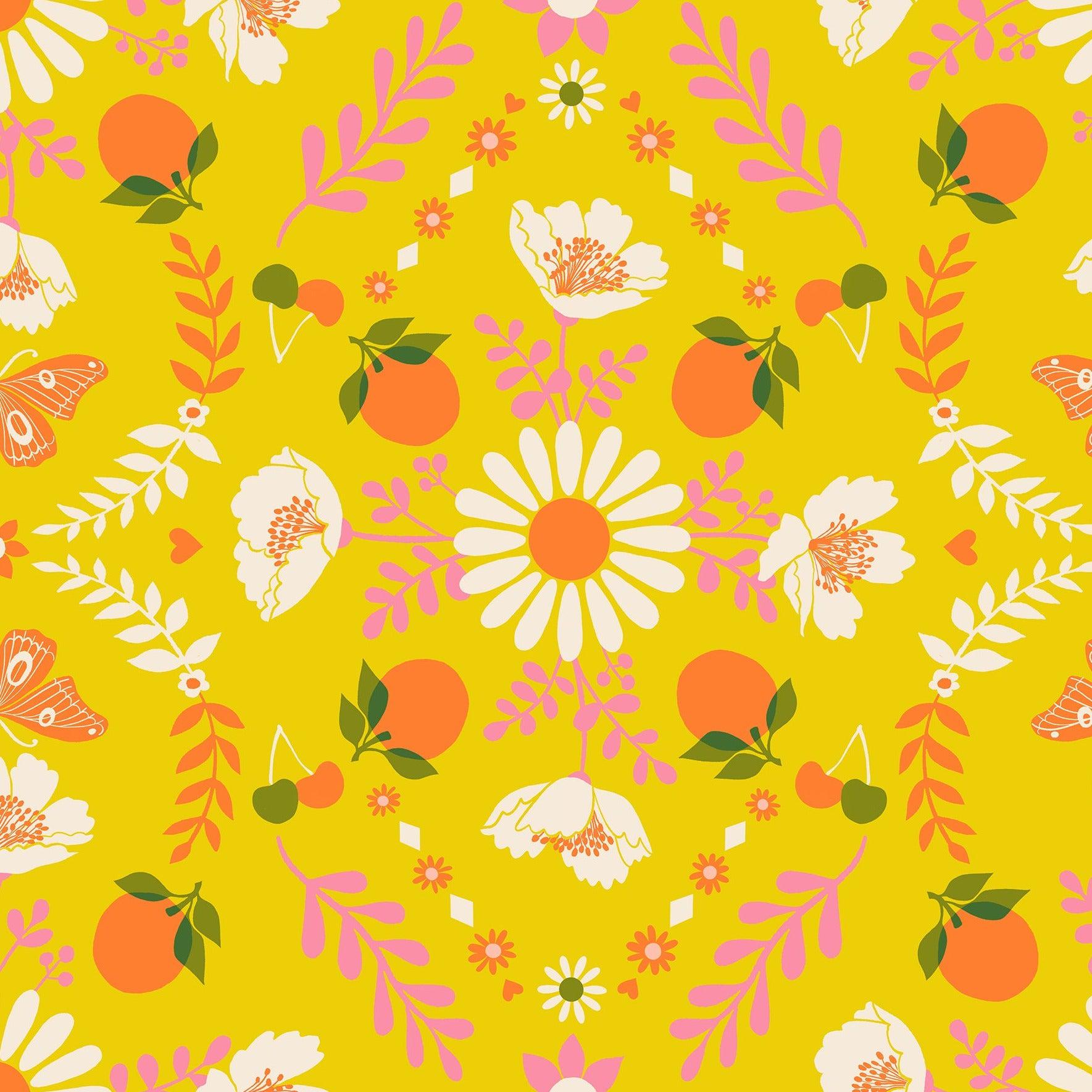 Ruby Star Society-Poppy Garden Golden Hour-fabric-gather here online