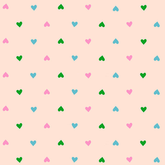 Ruby Star Society-Hearts Peach Cream-fabric-gather here online