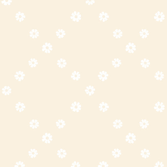 Ruby Star Society-Diamond Flowers White On Natural-fabric-gather here online