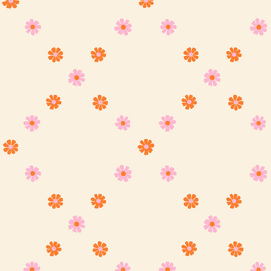 Ruby Star Society-Diamond Flowers Posy Orange-fabric-gather here online