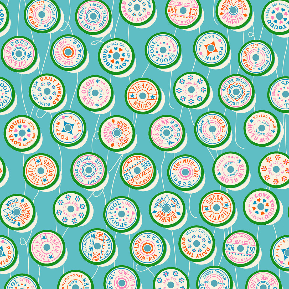 Ruby Star Society-Spools Turquoise-fabric-gather here online