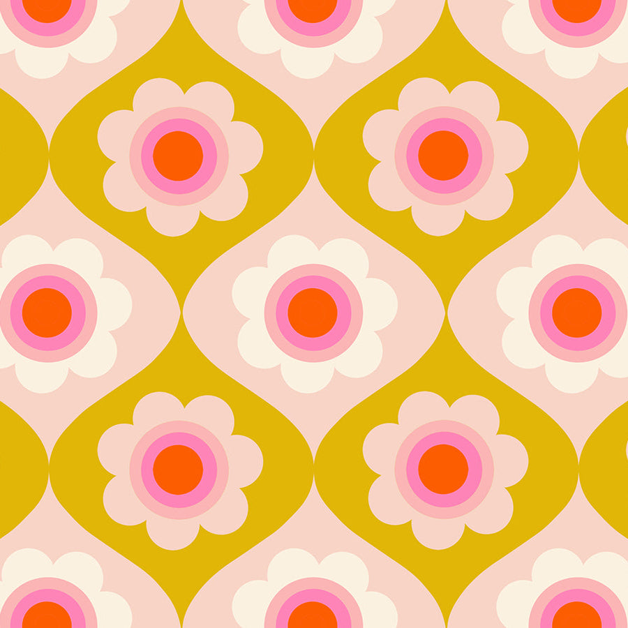 Ruby Star Society-Trinketry Floral Goldenrod-fabric-gather here online