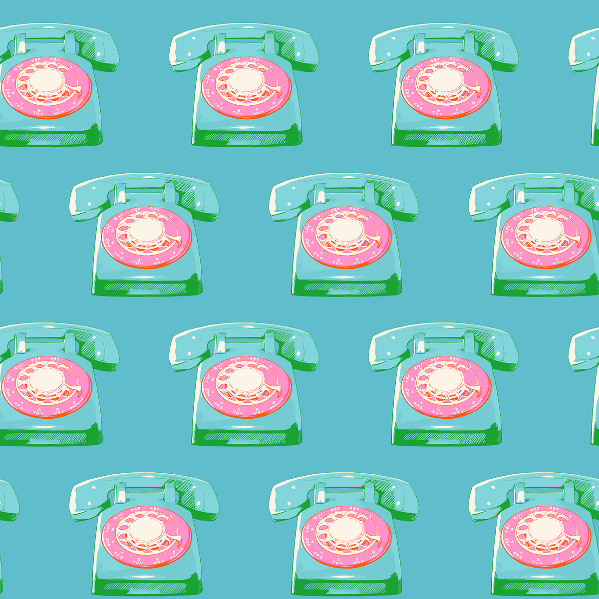 Telephones Dark Turquoise