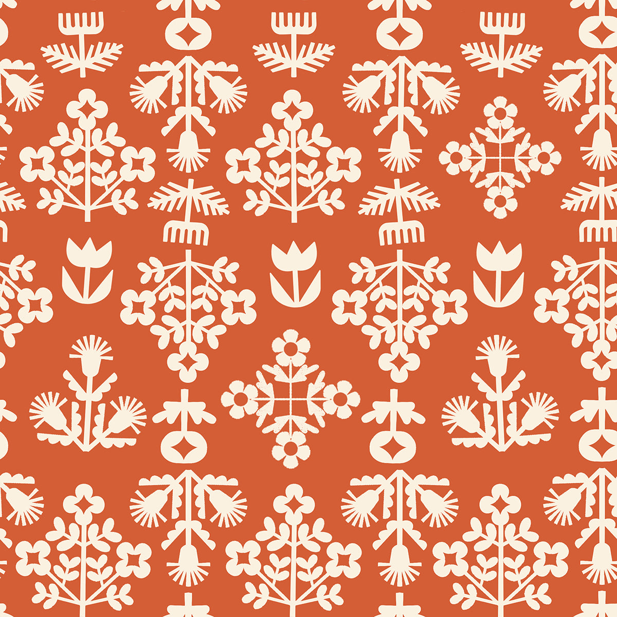 Ruby Star Society-Fresh Cut Flowers Persimmon-fabric-gather here online