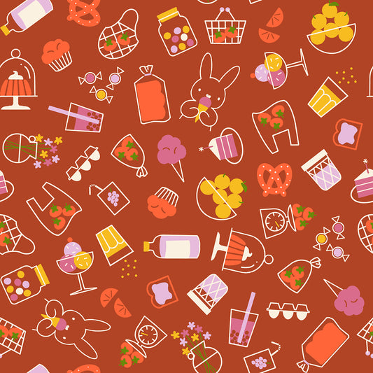 Ruby Star Society-Bun E's Market Cayenne-fabric-gather here online
