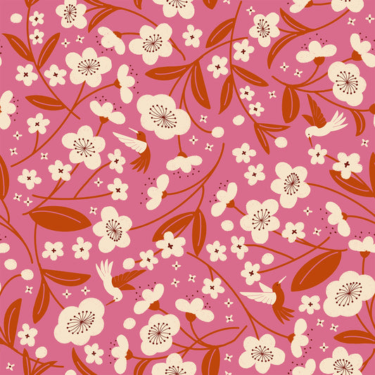 Ruby Star Society-Persimmon Blossoms Hibiscus-fabric-gather here online