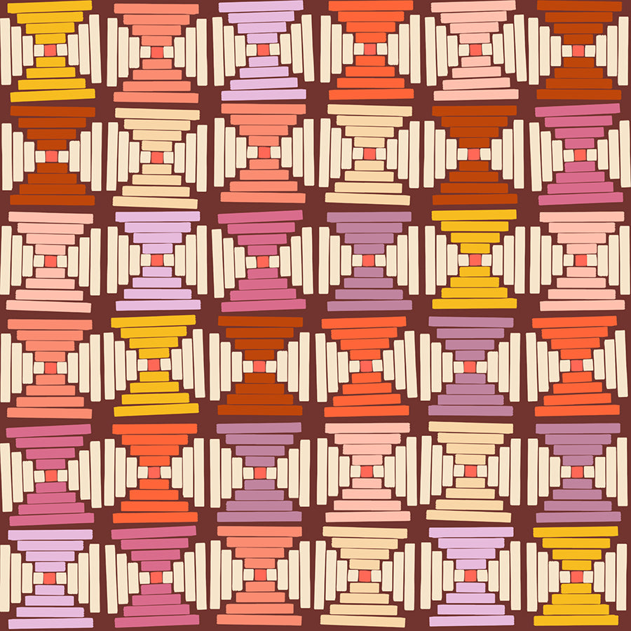 Ruby Star Society-Courthouse Steps Cranberry-fabric-gather here online
