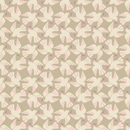 Ruby Star Society-Flock Yeah Khaki-fabric-gather here online