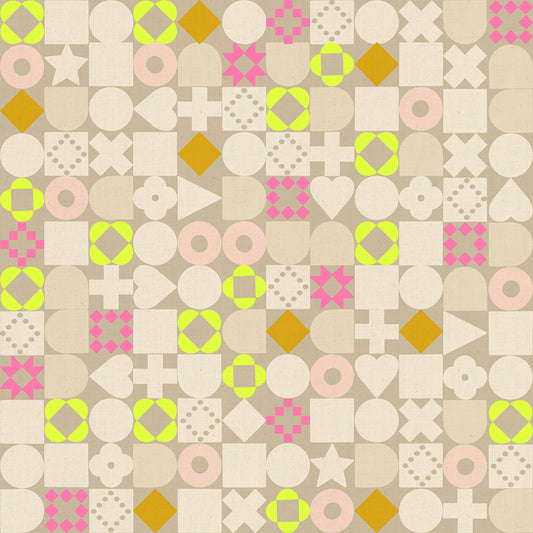 Ruby Star Society-Blocked Khaki-fabric-gather here online