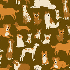 Ruby Star Society-Dog Medley Cocoa-fabric-gather here online