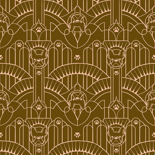 Ruby Star Society-Deco Pup Cocoa-fabric-gather here online