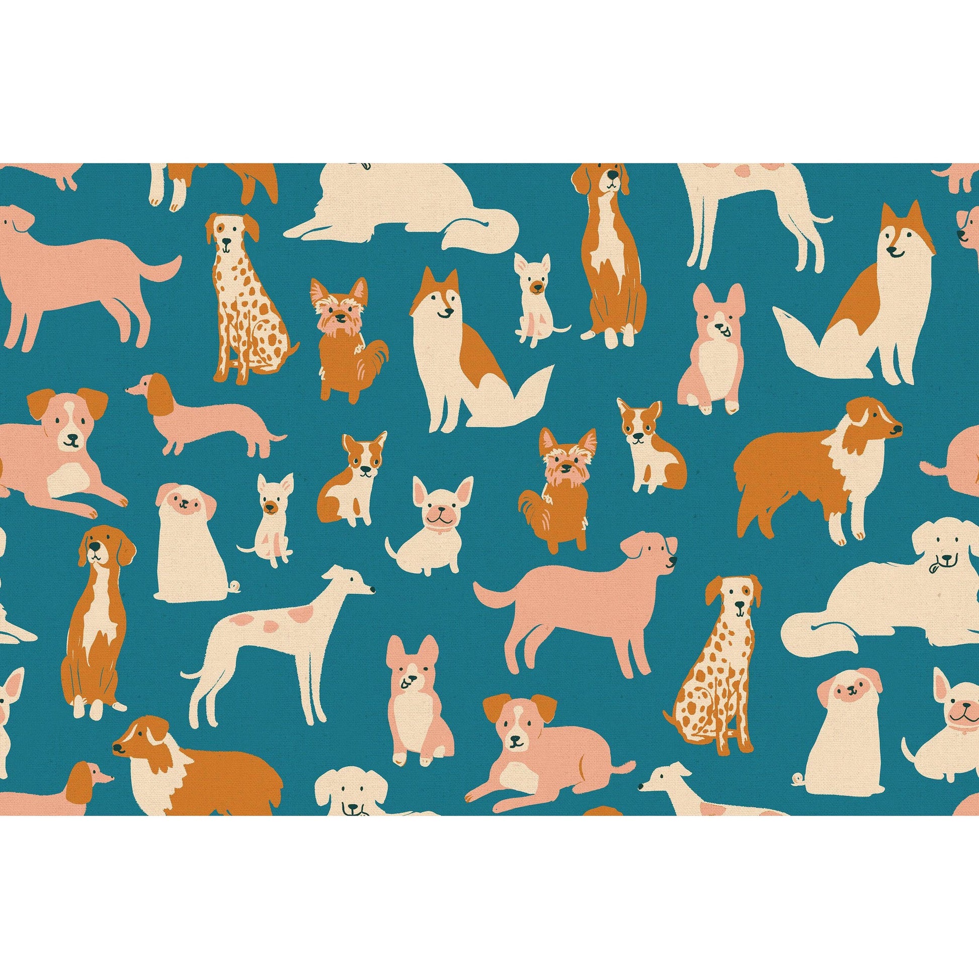 Ruby Star Society-Dog Medley Chambray on Canvas-fabric-gather here online