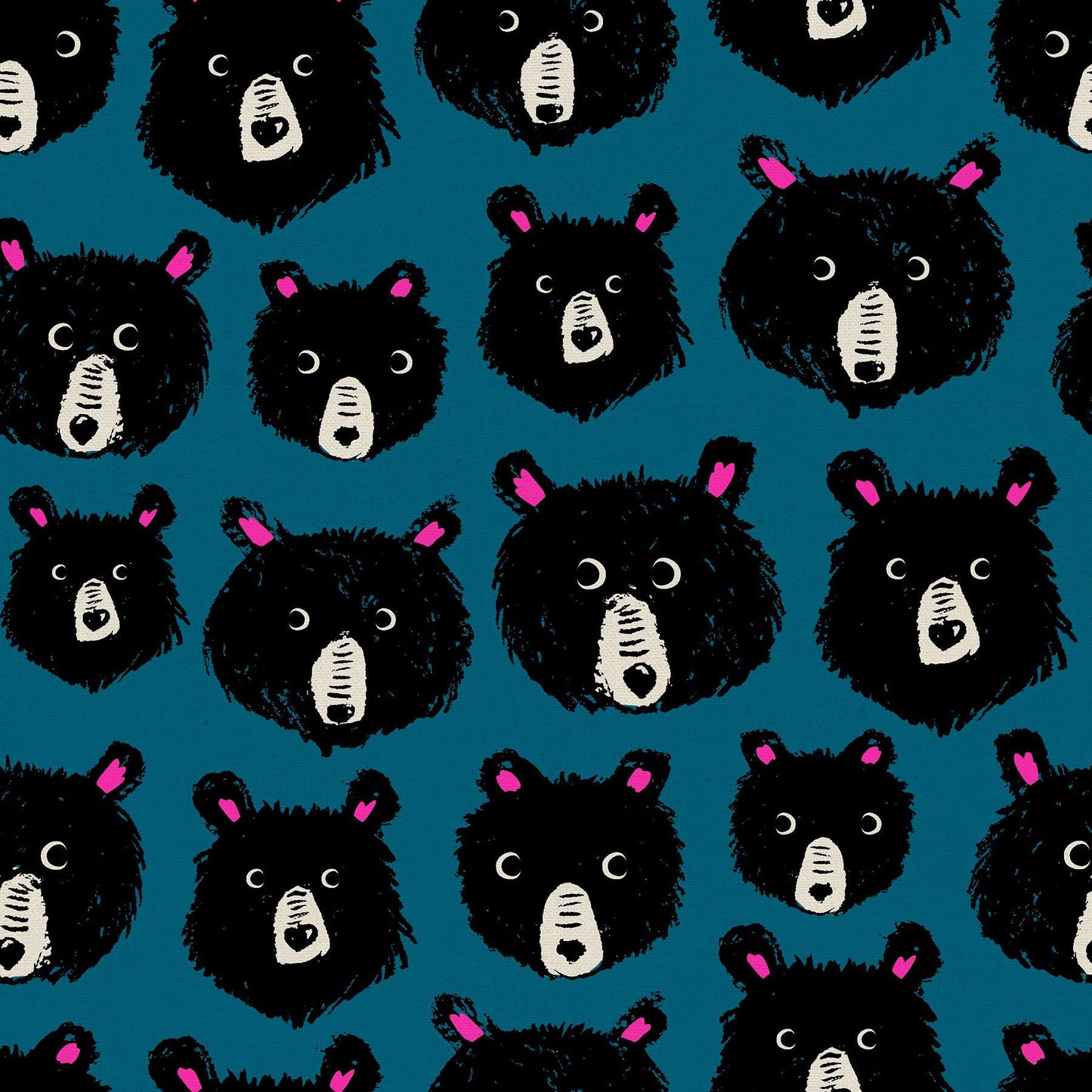 Ruby Star Society-Teddy And The Bears Thunder on Canvas-fabric-gather here online